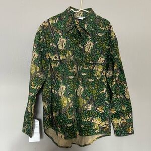 Vintage Bushlan Shirt Men XL Camo Long Sleeve Button Down Hunting